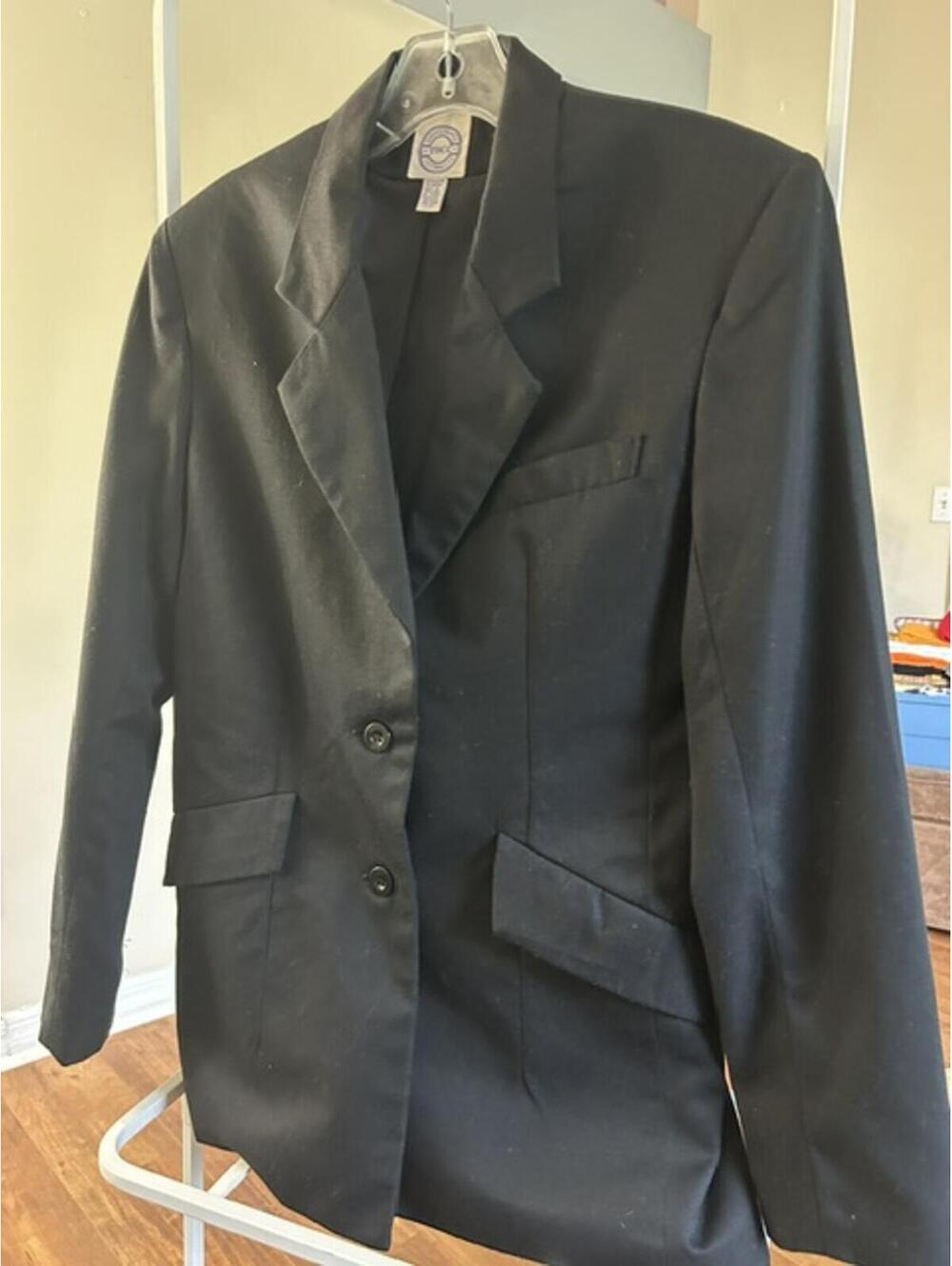 Women's Black Functional Style Blazer Jacket